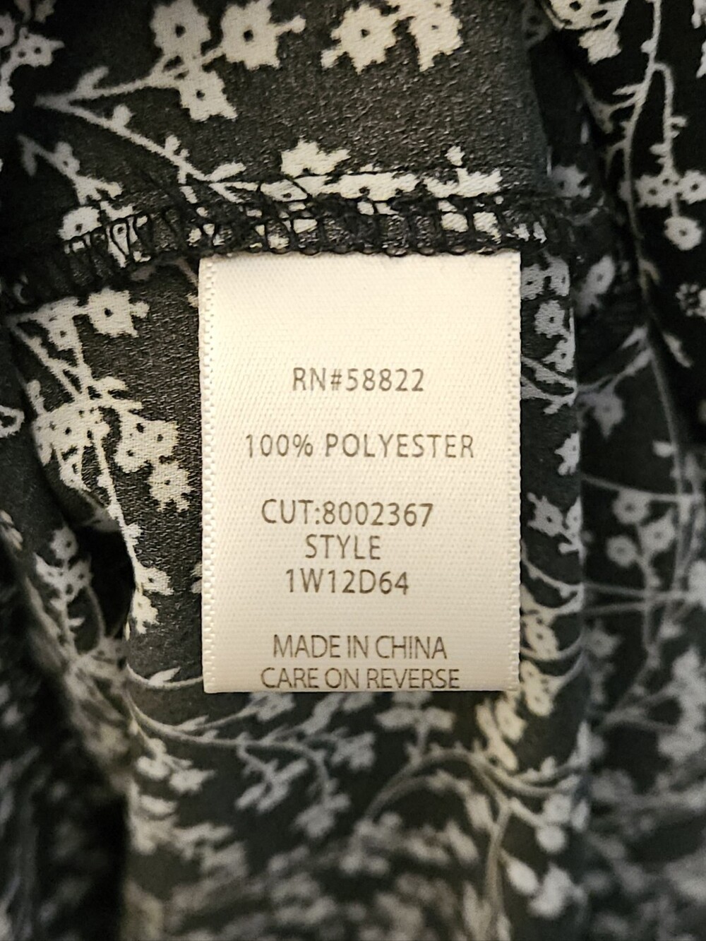 Max Studio Black and White Floral Midi Dress - Picture 5 of 5